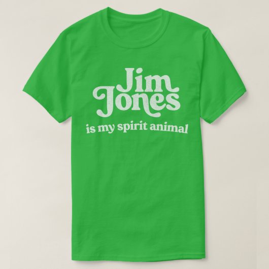 Jim Jones is mijn geestdier T-shirt (Design voorkant)