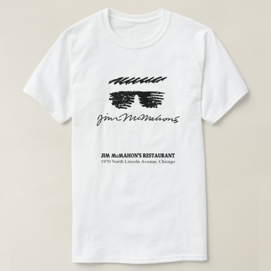 Jim McMahon's Restaurant, Chicago, Verenigde State T-shirt (Design voorkant)