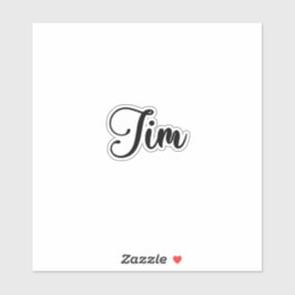 Jim Name - Handgeschreven kalligrafie Sticker