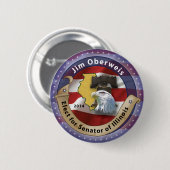Jim Oberweis Ronde Button 5,7 Cm (Voorkant /achterkant)