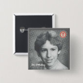 Jim O'Malley Vierkante Button 5,1 Cm (Voorkant /achterkant)