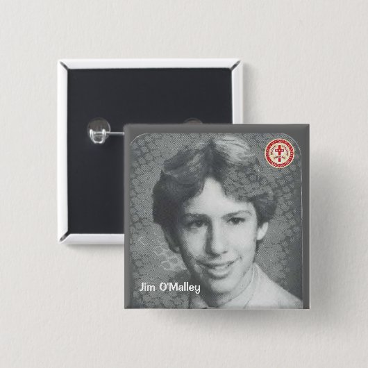 Jim O'Malley Vierkante Button 5,1 Cm (Voorkant /achterkant)