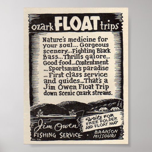 Jim Owen Float Trips Poster (Voorkant)