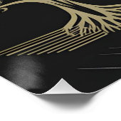 Jim Rohn Motivatie Quote Poster Zwart en Goud (Hoek)