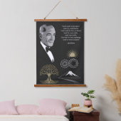 Jim Rohn Motivatie Quote Poster Zwart en Goud Hangend Wandkleed (Slaapkamer)