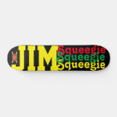 JIM SQUEEEGIE 7 3/4" Skateboarddek Persoonlijk Skateboard (Horizontaal)