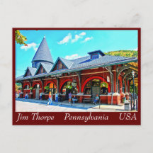 Jim Thorpe Pa. 21 Briefkaart