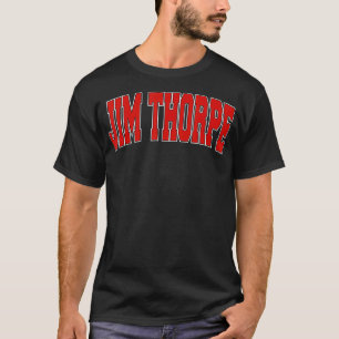 JIM THORPE PA PENNSYLVANIA Varsity Style USA Vinta T-shirt