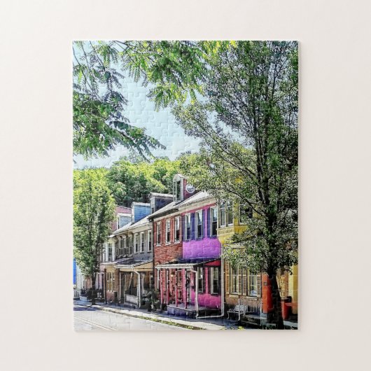 Jim Thorpe PA - Schattige Straat Legpuzzel (Verticaal)
