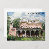 Jim Thorpe Pennsylvania Harry Packer Mansion Briefkaart (Voorkant / Achterkant)