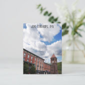 Jim Thorpe Pennsylvania Skyline Pocono Mountain Briefkaart (Staand voorkant)