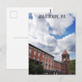 Jim Thorpe Pennsylvania Skyline Pocono Mountain Briefkaart (Voorkant / Achterkant)