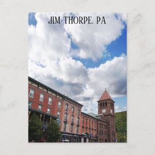 Jim Thorpe Pennsylvania Skyline Travel Foto Briefkaart