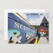 Jim Thorpe Pennsylvania Train Station Briefkaart (Voorkant / Achterkant)