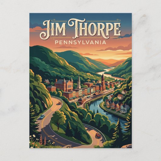 Jim Thorpe VS Briefkaart (Voorkant)