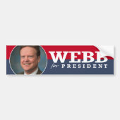JIM WEBB 2016 BUMPERSTICKER (Voorkant)