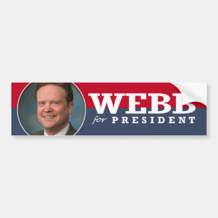JIM WEBB 2016 BUMPERSTICKER
