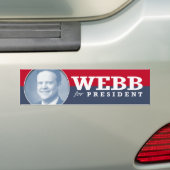 JIM WEBB 2016 BUMPERSTICKER (Op auto)