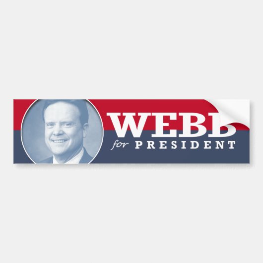 JIM WEBB 2016 BUMPERSTICKER (Voorkant)