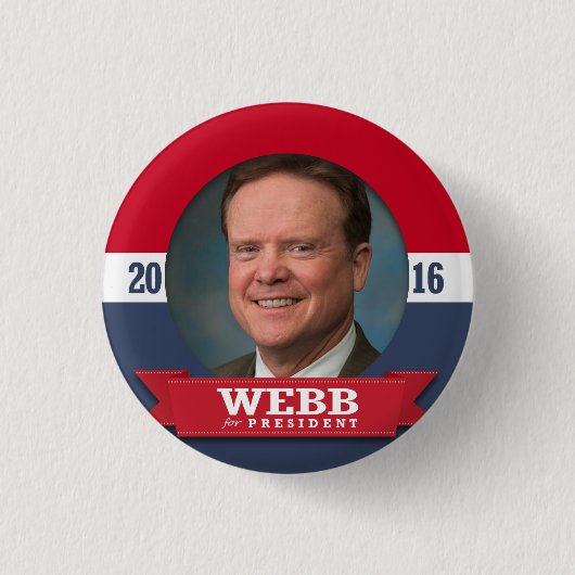 JIM WEBB 2016 RONDE BUTTON 3,2 CM (Voorkant)