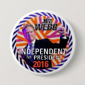 Jim Webb 2016 Ronde Button 7,6 Cm (Voorkant)