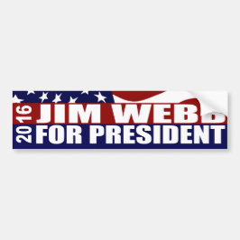 JIM WEBB President 2016 Bumpersticker