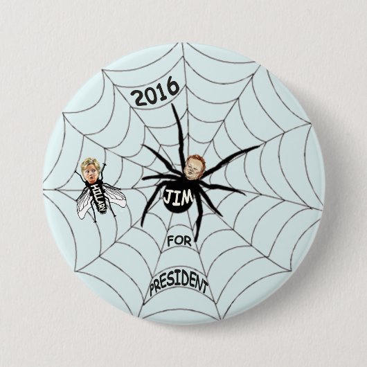 Jim Webb President in 2016 Ronde Button 7,6 Cm (Voorkant)