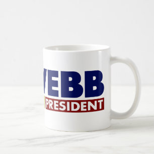 Jim Webb voor President V1 Koffiemok