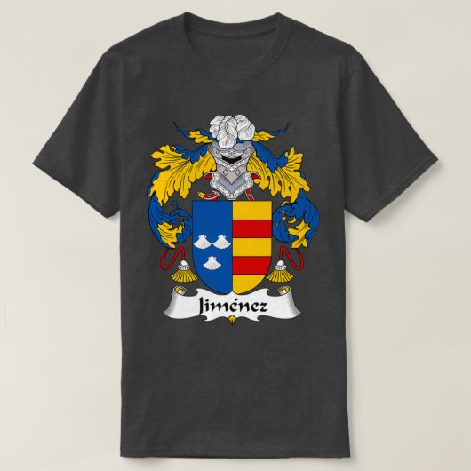 Jimenez Coat of Arms Family Crest  T-shirt (Design voorkant)