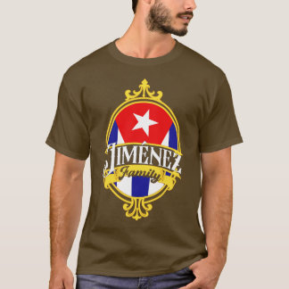 Jimenez Familie Cuba Vlag T-shirt