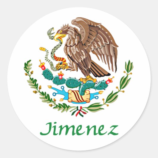 Jimenez Mexicaanse nationale zegel (Voorkant)