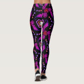 Jimgings Design Red White Black Pink Leggings (Achterkant)