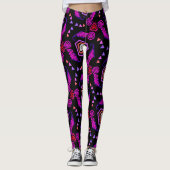 Jimgings Design Red White Black Pink Leggings (Voorkant)