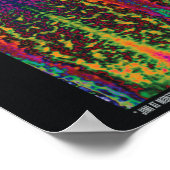 "Jimi at Monterey" Abstracte Psychedelic Art Poster (Hoek)