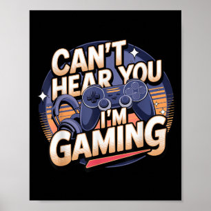 Jimino Uni-volwassen gamen - Kan je niet horen ik  Poster