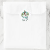 Jiminy Peak Massachusetts ski logo Ronde Sticker (Tas)