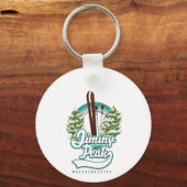Jiminy Peak Massachusetts ski logo Sleutelhanger (Achterkant)
