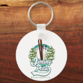 Jiminy Peak Massachusetts ski logo Sleutelhanger (Voorkant)