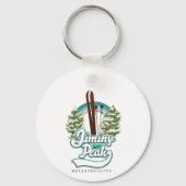 Jiminy Peak Massachusetts ski logo Sleutelhanger (Achterkant)
