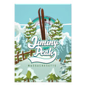 Jiminy Peak massachusetts skiating Foto Afdruk (Voorkant)