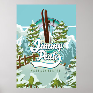 Jiminy Peak massachusetts skiating Poster