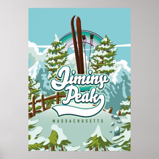 Jiminy Peak Massachusetts skien Poster (Voorkant)