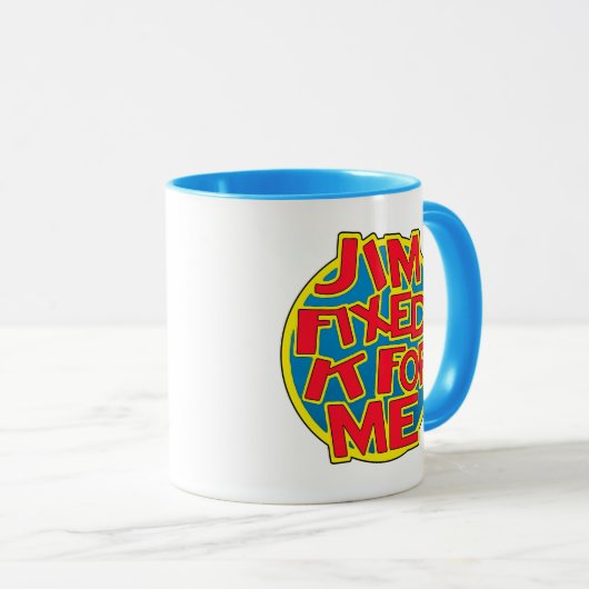 Jim'll zal het oplossen mok (Voorkant rechts)