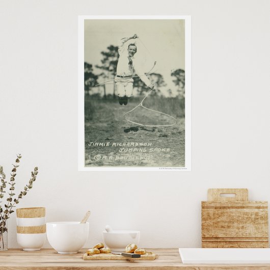 Jimmie Richardson die springt sprak. Poster (Keuken)