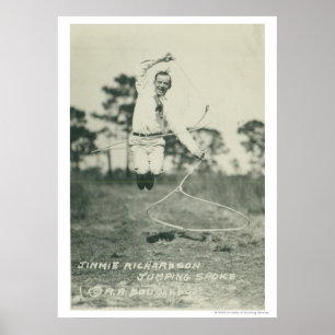 Jimmie Richardson die springt sprak. Poster