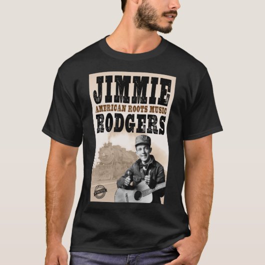 Jimmie Rodgers - American Roots   T-shirt (Voorkant)