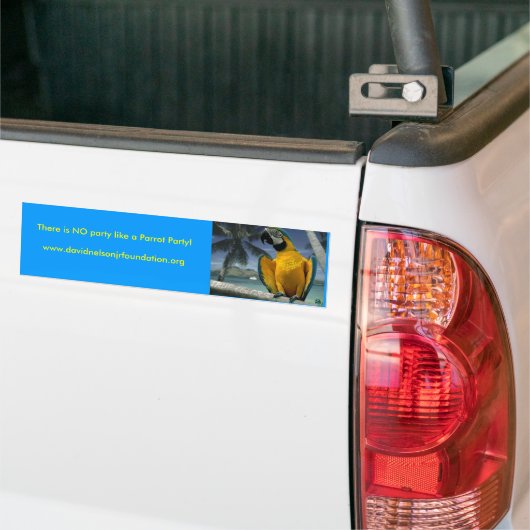 Jimmy Buffet Parrot, er is geen p... - Gepersonali Bumpersticker (Op Truck)
