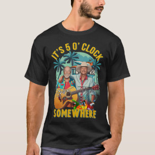 Jimmy Buffett en Alan Jackson het is 5 uur T-shirt