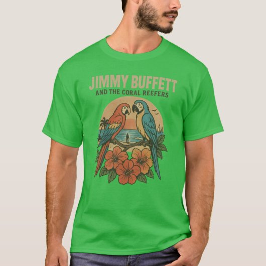 JIMMY BUFFETT EN DE KORAALRIFFEN T-SHIRT (Voorkant)