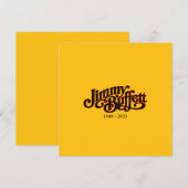 Jimmy Buffett Margarita Bedankkaart (Voorkant / Achterkant)
